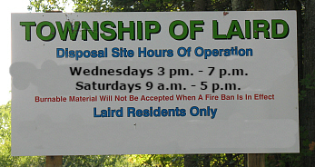 Photo of the Disposal Site signage