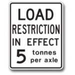 load restriction sign graphic