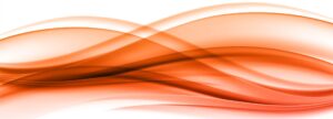 Orange ribbon wave graphic element