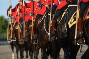 RCMP Musical Ride approved photo of horse and riders